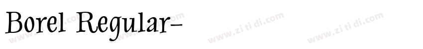 Borel Regular字体转换